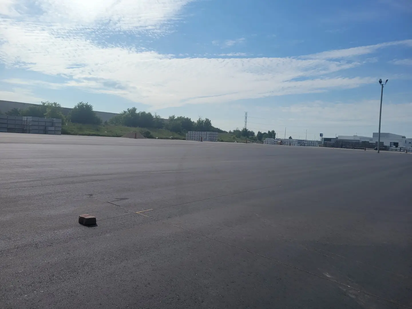 paint striping and driveway signage - Permacon