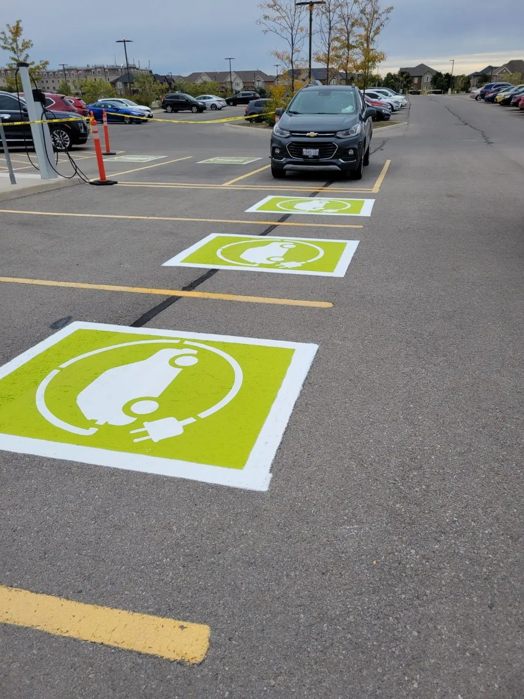 paint striping and driveway signage - Permacon