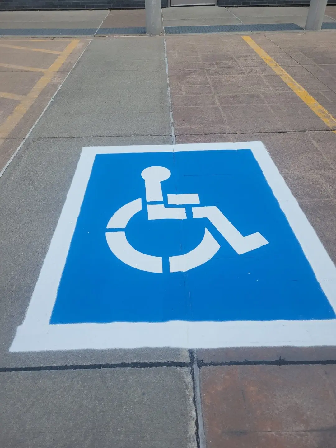 paint striping and driveway signage - Permacon