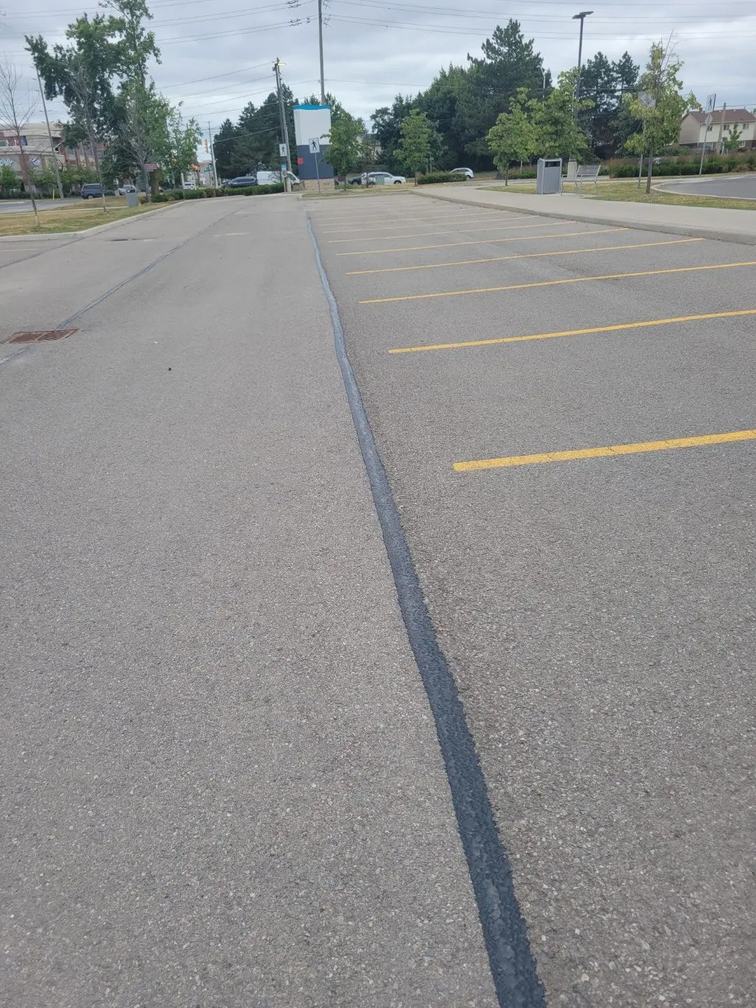 paint striping and driveway signage - Permacon