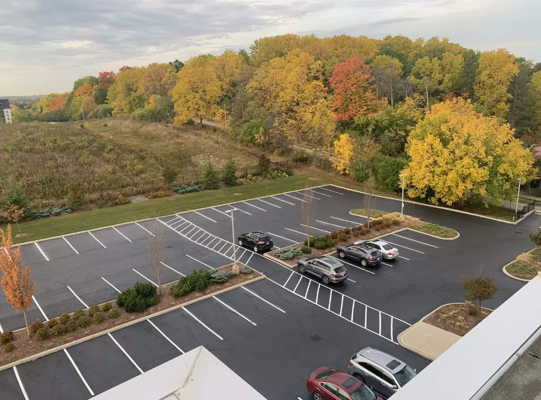 paint striping and driveway signage - Permacon