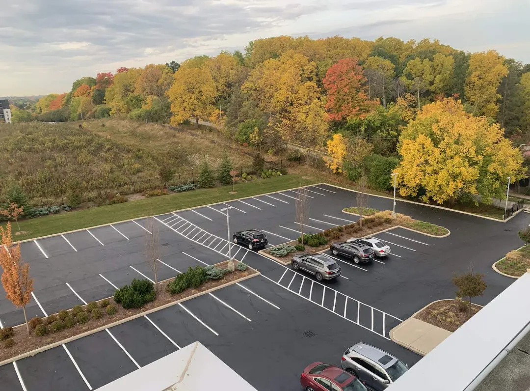 paint striping and driveway signage - Permacon